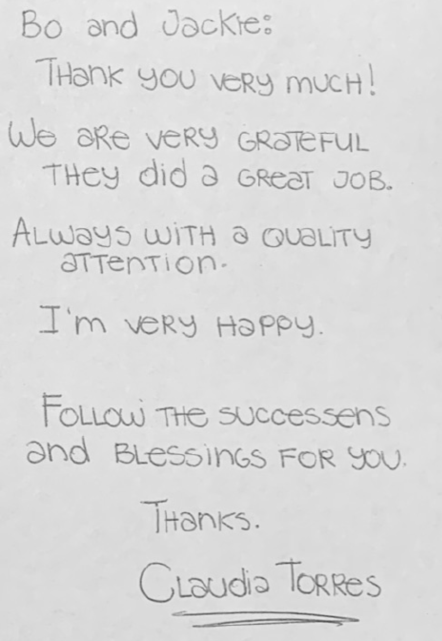 Thankyou Note 1